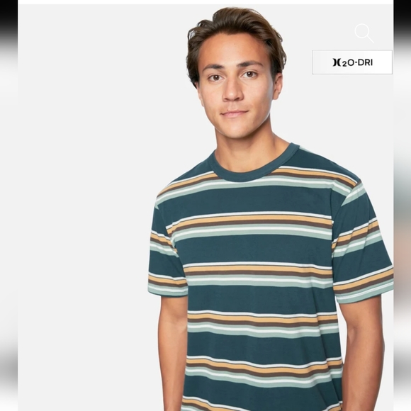 Hurley H20-DRI Harvey Stripe Tee - Picture 1 of 6